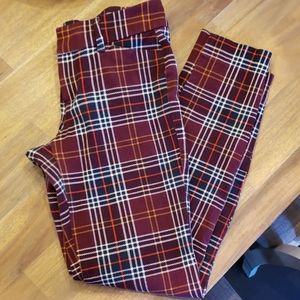 Old Navy plaid pixie pants